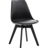 CLP Eetkamerstoel Linares natura Frame - Kunststof - zwart/zwart Sale
