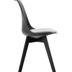 CLP Eetkamerstoel Linares natura Frame - Kunststof - zwart/zwart Sale