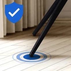 CLP Eetkamerstoel Merna zwart Frame - Stof - taupe Best