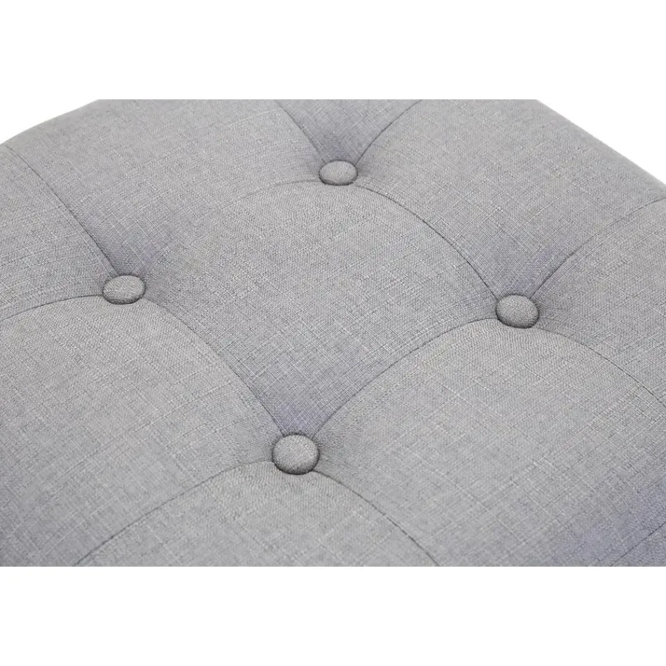 CLP Hocker Pharao antiek licht Frame - Stof - licht grijs Discount