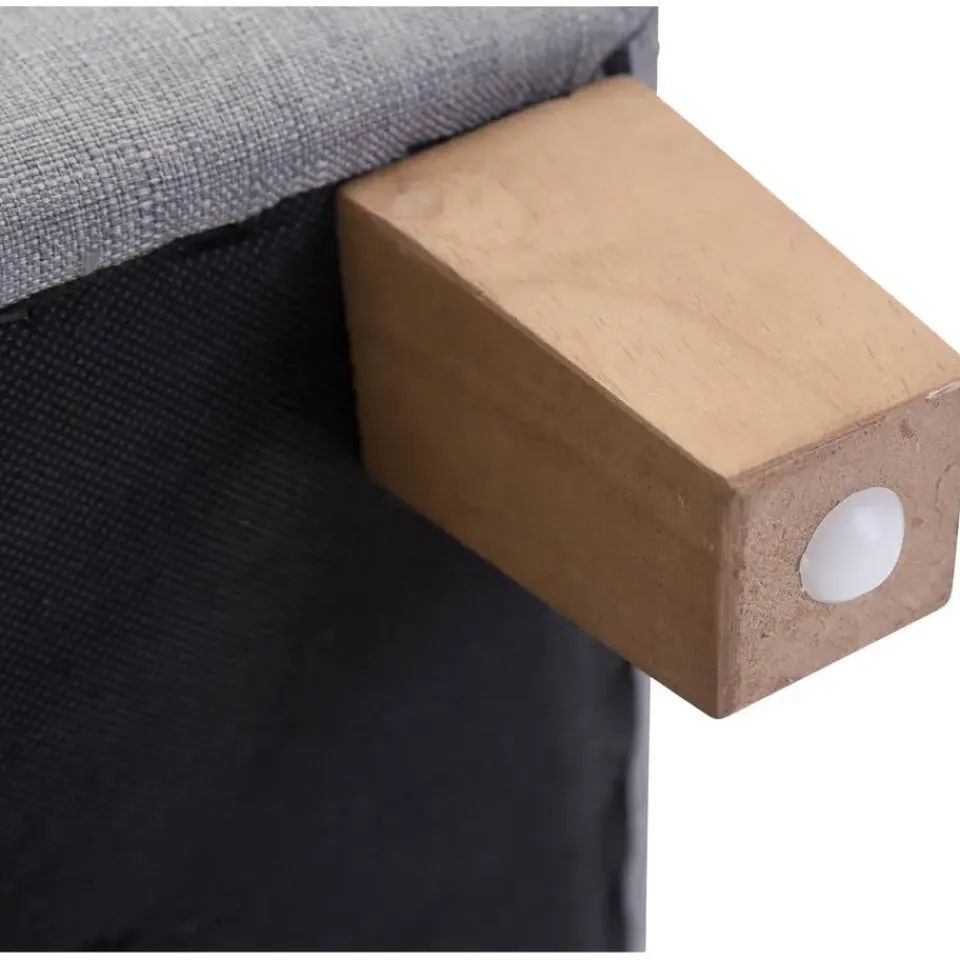 CLP Hocker Pharao antiek licht Frame - Stof - licht grijs Discount