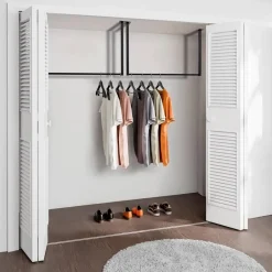 CLP Kledingrek Fenton 60x100x7 cm - zwart Sale