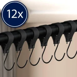 CLP Kledingrek Fenton 60x60x7 cm - zwart