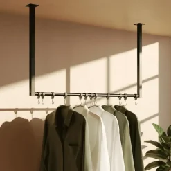 CLP Kledingrek Fenton 60x80x7 cm - zwart Outlet