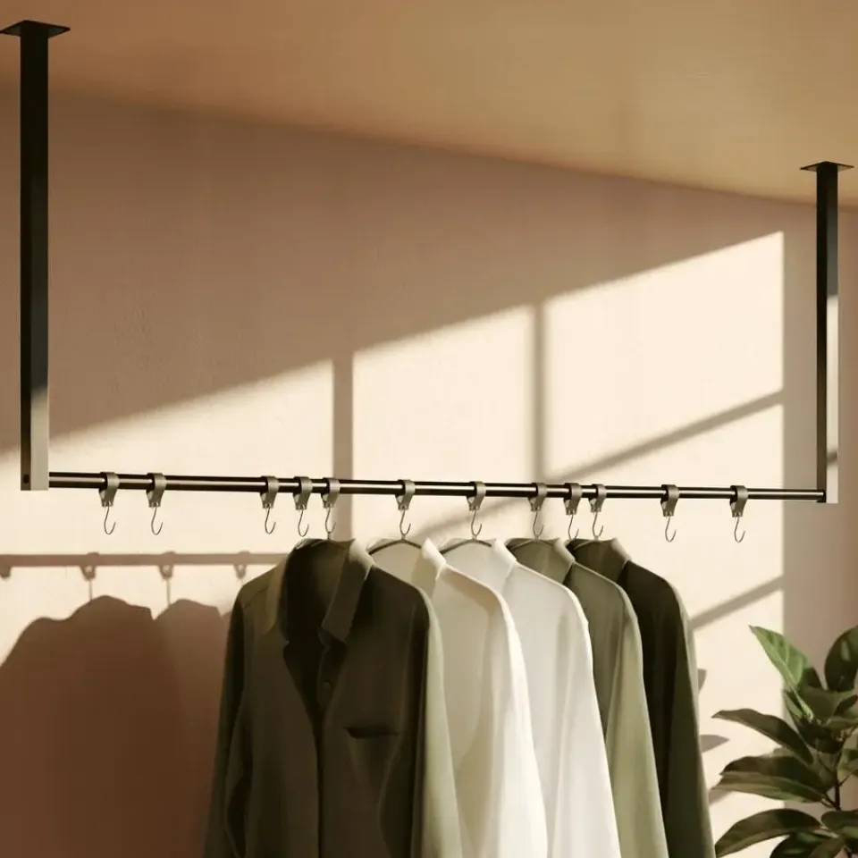 CLP Kledingrek Fenton 60x120x7 cm - zwart Sale