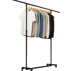 CLP Kledingrek Soran 120x150x50 cm - zwart