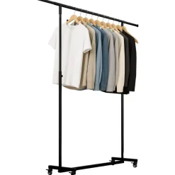 CLP Kledingrek Soran 120x120x50 cm - zwart Discount