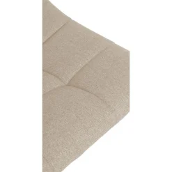 CLP Set van 2 Barkruk Jerry zwart Frame - Stof - creme New