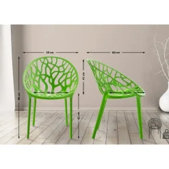 CLP Set van 2 Tuinstoel Hope Kunststof - groen Discount
