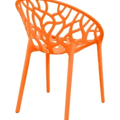 CLP Set van 2 Tuinstoel Hope Kunststof - oranje Best