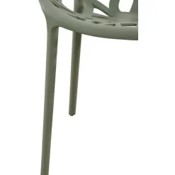 CLP Set van 2 Tuinstoel Hope Kunststof - olijf Hot