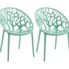 CLP Set van 2 Tuinstoel Hope Kunststof - lichtgroen New