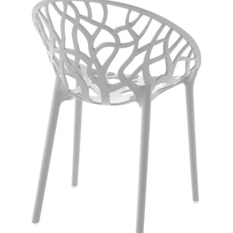 CLP Set van 2 Tuinstoel Hope Kunststof - licht grijs Best