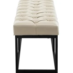 CLP 2-zits Bankje Amun 100 cm - creme Clearance