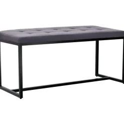 CLP 2-zits Bankje Barci 100 cm - donkergrijs Clearance