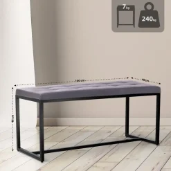 CLP 2-zits Bankje Barci 100 cm - grijs Best