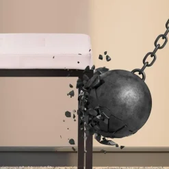 CLP 2-zits Bankje Barci 100 cm - creme Outlet