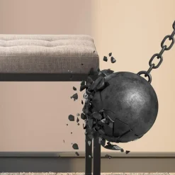 CLP 2-zits Bankje Barci 100 cm - grijs New