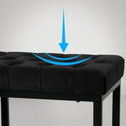 CLP 2-zits Bankje Polson 120 cm - zwart Hot