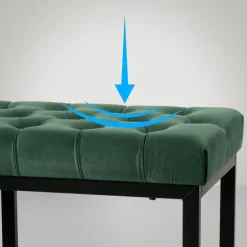 CLP 2-zits Bankje Polson 150 cm - groen Discount