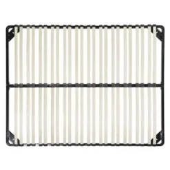 Beliani COMBOURG - Lattenbodem - Zwart - 160 x 200 cm - Staal New