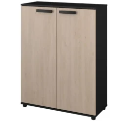 Parisot Commode Celestia met 2 deuren - eikdecor/zwart Discount