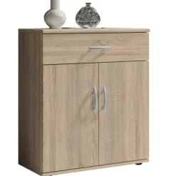 Emob Commode Viviane 60cm met 2 deuren- 1 lade - eik Outlet