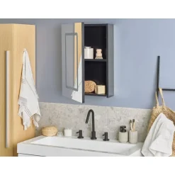 Beliani CONDOR - Badkamermeubel - Zwart - Multiplex