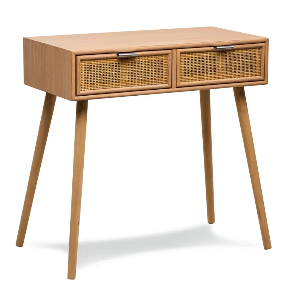 Nordlys Console 2 laden van hout en natuurlijk rotan New