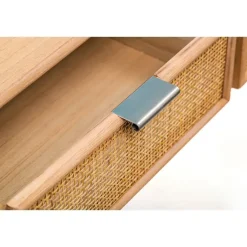 Nordlys Console 2 laden van hout en natuurlijk rotan New