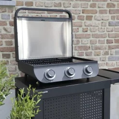Cook'in Garden Gas barbecue FLAVO 64 - Zwart - Staal Clearance