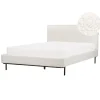 Beliani CORIO - Tweepersoonsbed - Wit - 140 x 200 cm - Bouclé Outlet