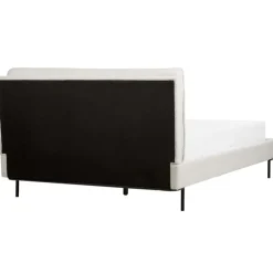 Beliani CORIO - Tweepersoonsbed - Wit - 140 x 200 cm - Bouclé Outlet