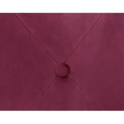 Beliani COROLLA - Poef - Rood - 40 cm - Fluweel Online