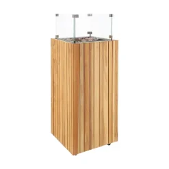 Cosi Fires Cosipillar square sfeerhaard - teak Clearance