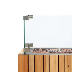 Cosi Fires Cosipillar square sfeerhaard - teak Clearance