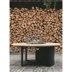 Cosi Fires Cosiloft vuurtafel 120 cm rond zwart teak Sale