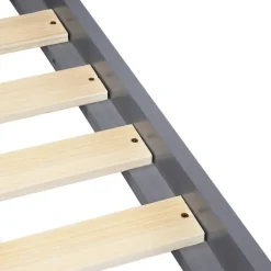 Beliani COSSAYE - Kinderbed - Grijs - 90 x 200 cm - Grenenhout Clearance