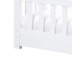 Beliani COSSAYE - Kinderbed - Wit - 90 x 200 cm - Grenenhout Best