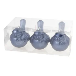 Cosy & Trendy Cosy @ Home Kersthangers - vogels - 3 stuks - blauw - clip - 10 cm