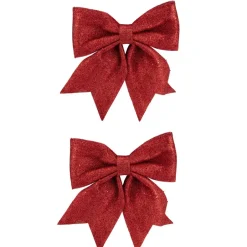 Cosy & Trendy Kersthanger - strik - rood - 30 x 35 cm Clearance