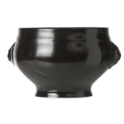 Cosy & Trendy soepkommen leeuwenkop - zwart - D11 cm Clearance