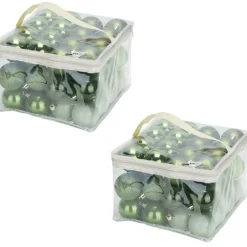 Cosy & Trendy Cosy&Trendy Kerstballen - Ø 6 cm - Groen - Set-48 New