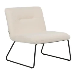 Beliani COTULLA - Fauteuil - Wit - Bouclé New