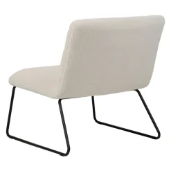 Beliani COTULLA - Fauteuil - Wit - Bouclé New