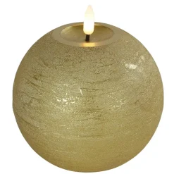 Countryfield LED kaars/bolkaars- goud - B12 x H12,5 cm Outlet