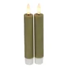 Countryfield Led kaarsen/dinerkaarsen - 2x stuks - beige - 15 cm Discount