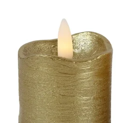 Countryfield LED kaarsen/stompkaarsen - 2x st - goud - H7,2 cm Hot