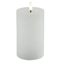 Countryfield LED kaars/stompkaars - wit - D7,5 x H12,5 cm - timer Sale