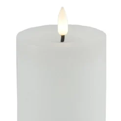 Countryfield LED kaars/stompkaars - wit - D7,5 x H12,5 cm - timer Sale